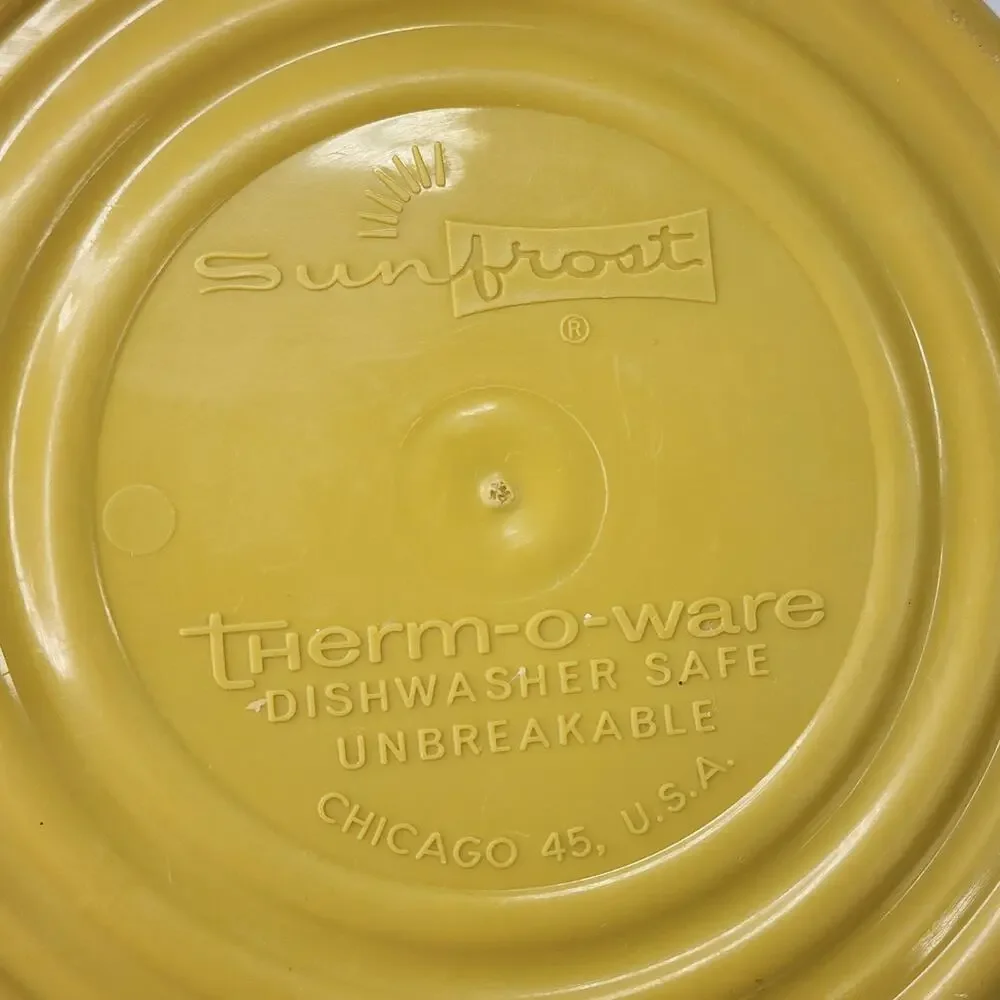 SunFrost Therm-O-Ware Ice Bucket Gold Vintage Barware Hot Cold Insulated Lidded